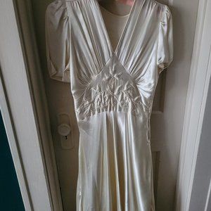 Vintage Satin Wedding Gown